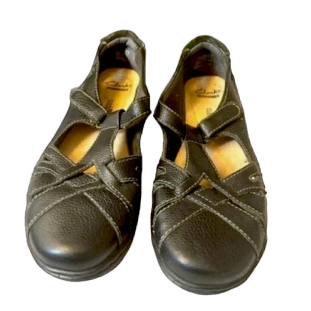 Clarkâs Soft Cushion Leather Mary Janes Womenâs Size 7.5